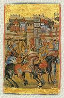 Minijatura iz srpskog ilustrovanog psaltira (Minhenskog psaltira)